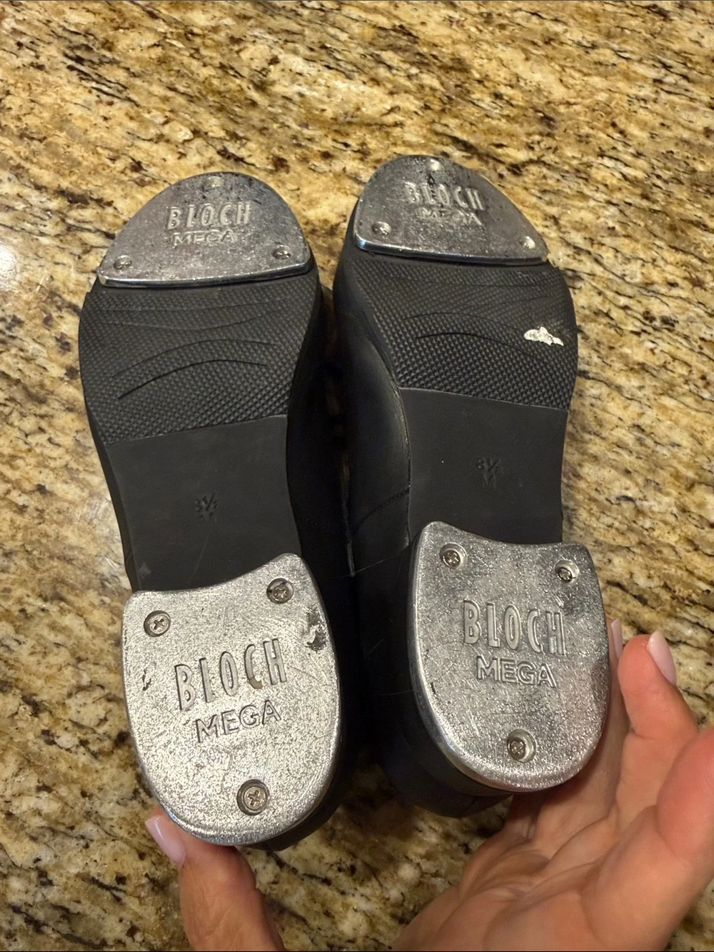 Bloch Black Tap Shoes with Silver Toecaps